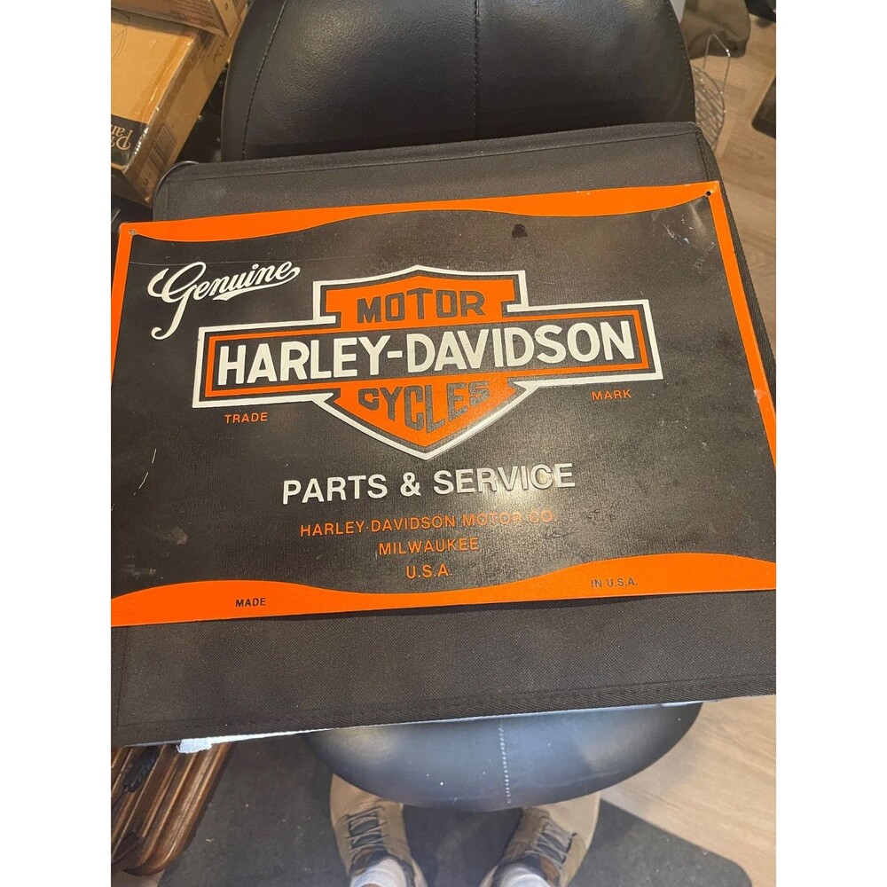 Harley-Davidson Genuine Parts & Service Embossed Metal Sign 17"x11" Made USA